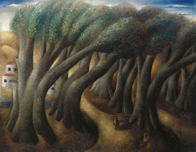 Artwork Title: Old Sycamore Trees