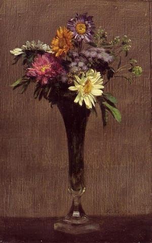 Artwork Title: Daisies and Dahlias