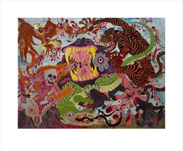 Artwork Title: Now We Hunt Hippopotamus