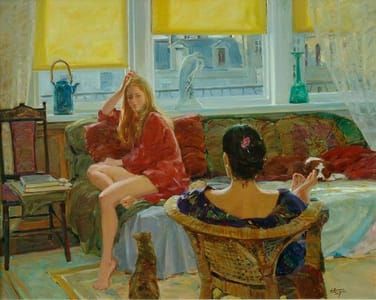 Artwork Title: Girl Talk