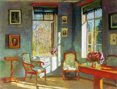 Artwork Title: The Sitting Room, Rozhdestveno