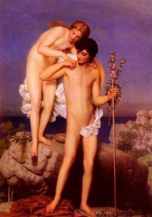 Artwork Title: Daphnis Et Chloe Revenant De La Montagne