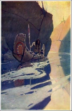 Artwork Title: Painting of a Native American