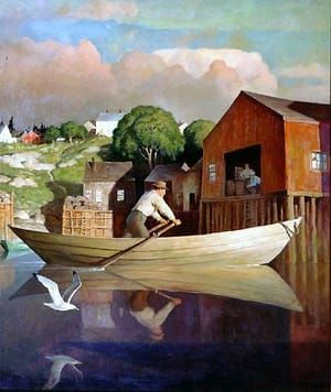 Artwork Title: The Doryman (Evening)