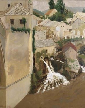 Artwork Title: Waterfall, Mostar