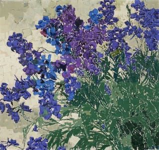 Artwork Title: Rittersporn (Delphiniums)