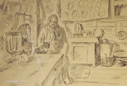 Artwork Title: Разговор (Conversation)