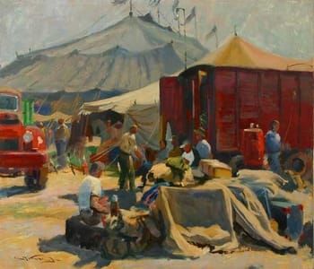 Artwork Title: Circus Scene - Big Top