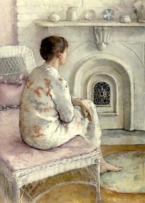 Artwork Title: Marble Fireplace