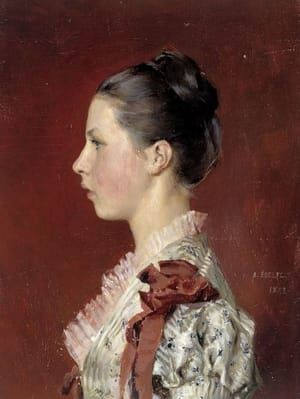 Artwork Title: Annie Edelfelt. The Painter's Youngest Sister