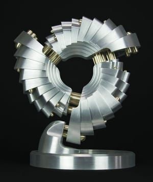 Artwork Title: Machined Metal Sculpture 93