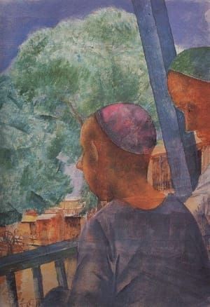 Artwork Title: Samarkand.  On the terrace