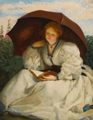 Artwork Title: Reading on a Sunny Afternoon