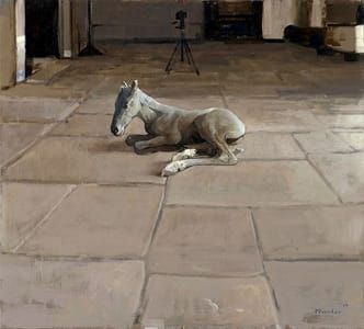 Artwork Title: Veulen op stenen vloer (Foal on Stone Floor)