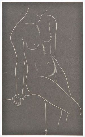 Artwork Title: Female Nude, seated