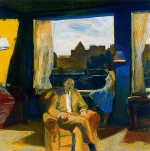 Artwork Title: Interior with Two Figures