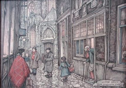 Artwork Title: Enge Kerksteeg Amsterdam