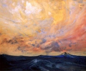 Artwork Title: At Sea - Violet Sky