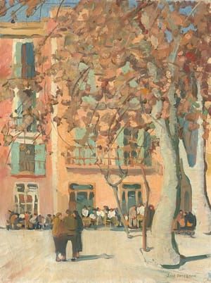 Artwork Title: European Town Scene