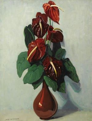 Artwork Title: Anthuriums