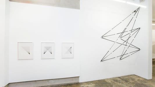 Artwork Title: 12x12 Series Untitled #1, 12x12 Series Untitled #2, 12x12 Series Untitled #3, Space Drawing #40