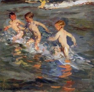 Artwork Title: Children at the Beach