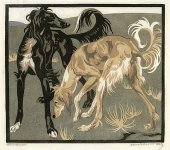 Artwork Title: Persian Dogs