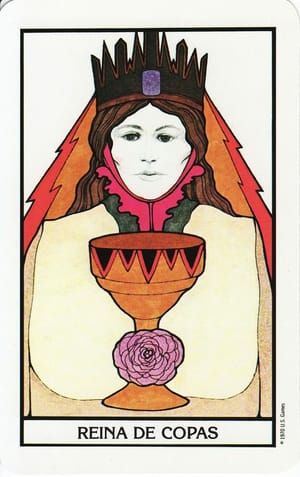 Artwork Title: The Aquarian Tarot Deck: Reina de Copas
