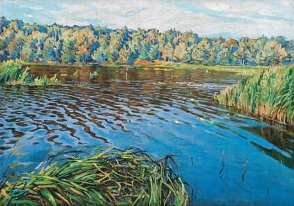Artwork Title: Вид озера (Lake View)