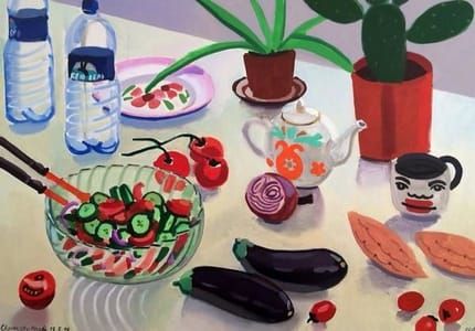 Artwork Title: Still Life with Salad