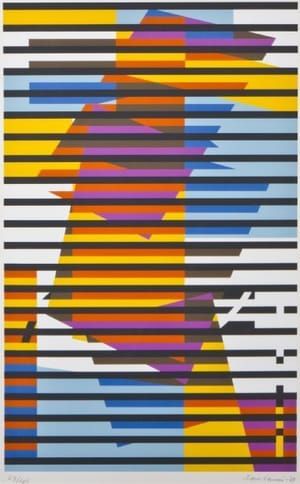 Artwork Title: Striped Composition