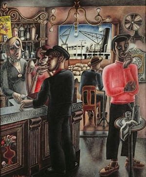 Artwork Title: Dockside Cafe, Marseilles