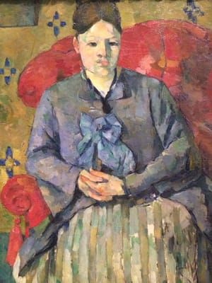 Artwork Title: Medame Cezanne In A Red Arm Chair