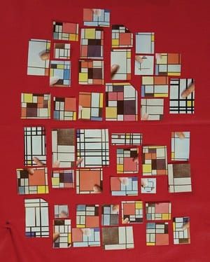 Artwork Title: Encyclopedia Grid (Abstract Art)