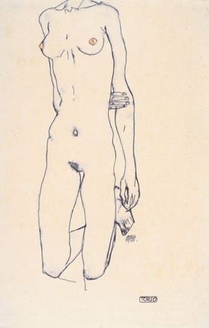 Artwork Title: Torso eines knienden Mädchens