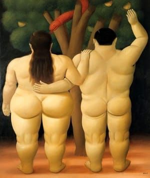 Artwork Title: Adán Y Eva