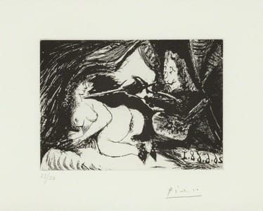Artwork Title: Peintre Peignant La Nuque de Son Jeune Modéle, 26.6.68