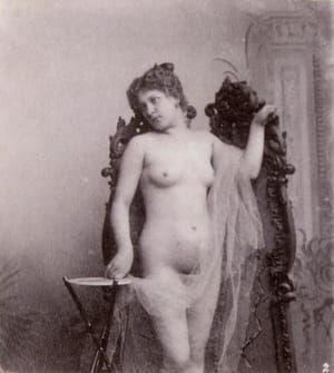 Artwork Title: Rare Old Stereophoto Nudism Belle Epoque