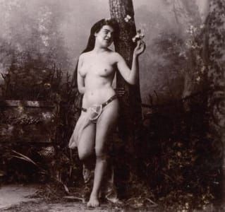 Artwork Title: Rare Old Stereophoto Nudism Belle Epoque