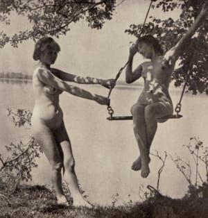 Artwork Title: Rare Old Stereophoto Nudism Belle Epoque