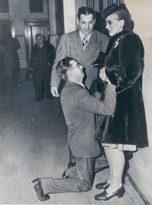 Artwork Title: A man begging his wife’s forgiveness inside Divorce Court, Chicago