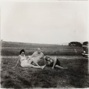 Artwork Title: A Family One Evening In A Nudist Camp