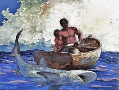 Artwork Title: Shark Fishing