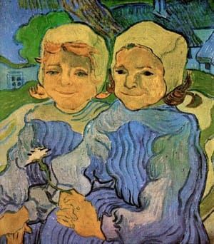 Artwork Title: Two Girls, Smiling