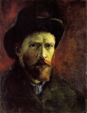 Artwork Title: Self-Portrait with Dark Felt Hat