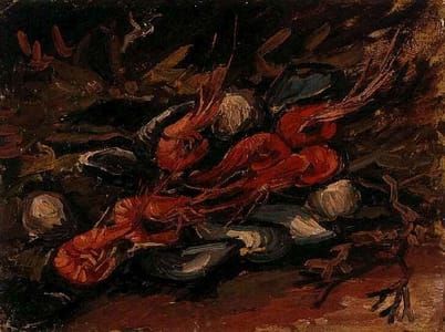Artwork Title: Still Life With Mussels And Shrimps