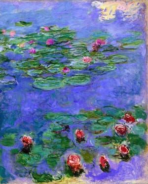Artwork Title: Water Lilies, Red