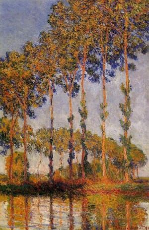 Artwork Title: Poplars In A Row