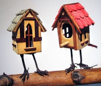 Artwork Title: Babayaga Love Bird Houses