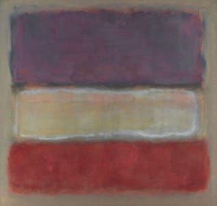 Artwork Title: Untitled (Purple, White, and Red)